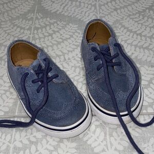 Janie and Jack Navy Lace-Up Sneakers